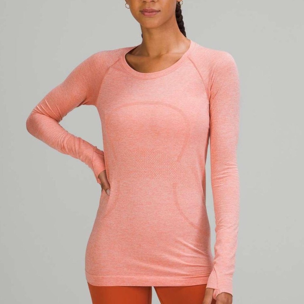 Lululemon Athletica Light Pink Long Sleeve Top
